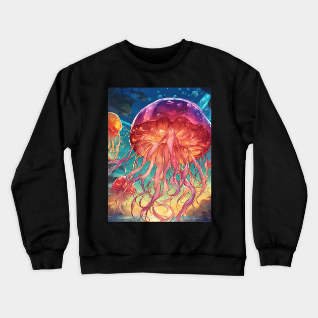 adventure wavas Crewneck Sweatshirt by animegirlnft