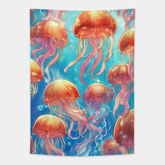 Ocean Odyssey Tapestry by animegirlnft