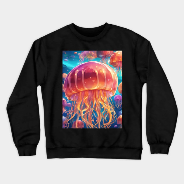 Seaside Secrets Crewneck Sweatshirt by animegirlnft