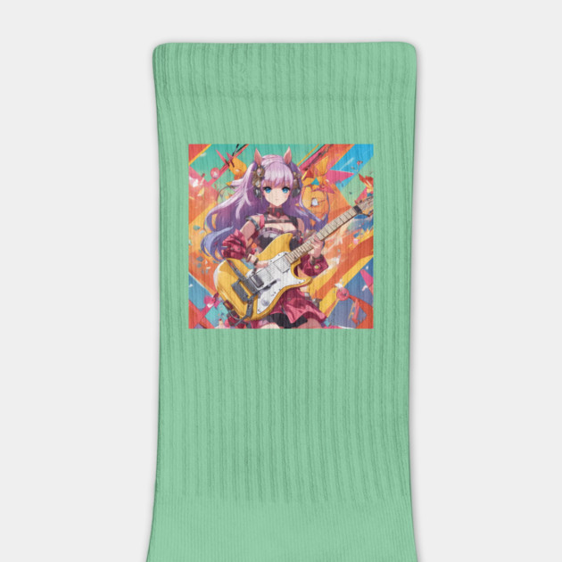 Bass Guitar Anime by animegirlnft