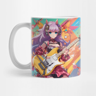 Bass Guitar Anime Mug
