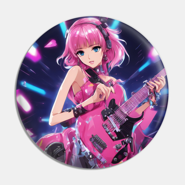 Super Star Acoustic Musican Pin by animegirlnft