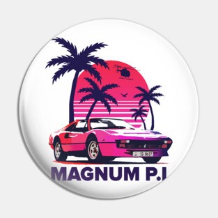 Magnum PI Pin
