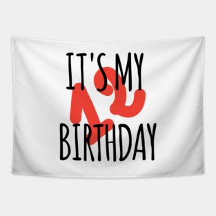 It's My 12th Birthday Tapestry