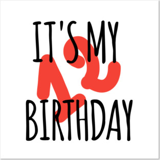 It's My 12th Birthday Posters and Art