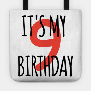 It's My 9th Birthday Tote