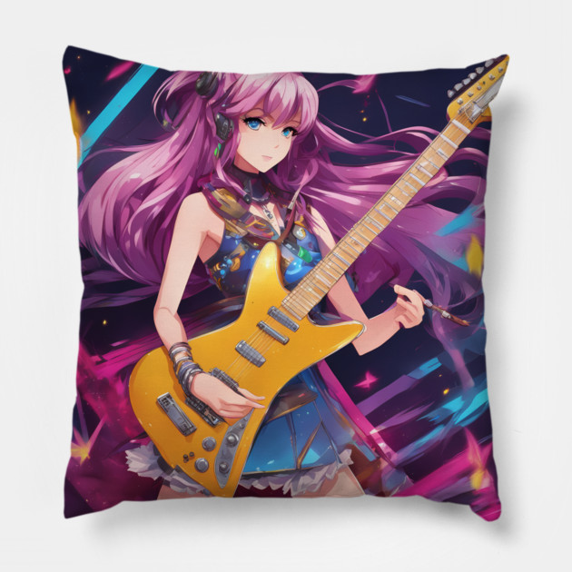Hit Potential Guitar Waifu Pillow by animegirlnft