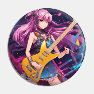 Hit Potential Guitar Waifu Pin