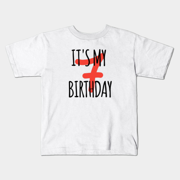 It's My 7th Birthday Kids T-Shirt by BlackMeme94