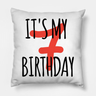 It's My 7th Birthday Pillow