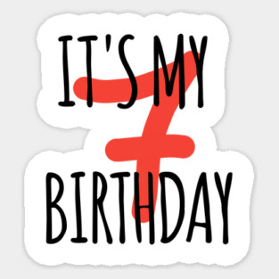 It's My 7th Birthday Sticker
