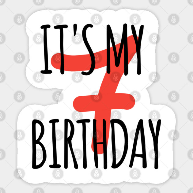 It's My 7th Birthday Sticker by BlackMeme94