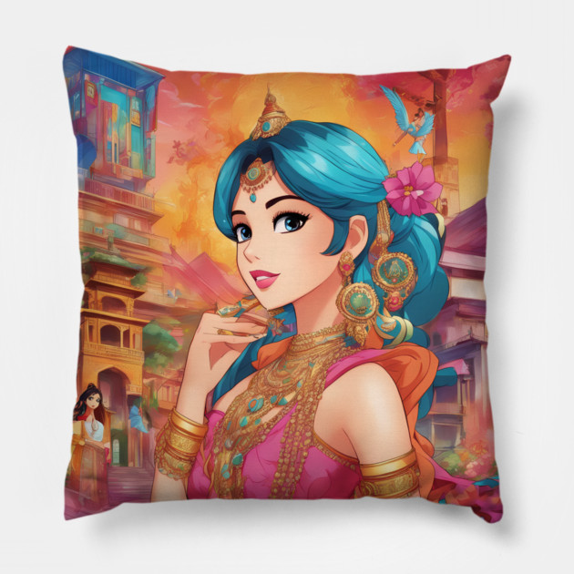 Legends Indian Pillow by animegirlnft