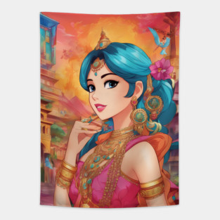 Legends Indian Tapestry