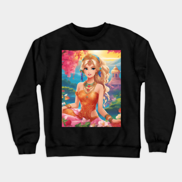The Jewel of Bharat Crewneck Sweatshirt by animegirlnft
