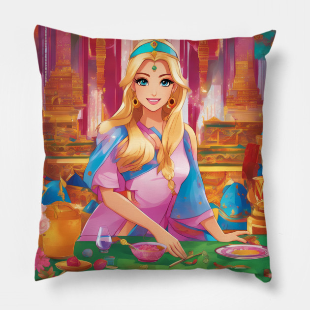 Indian culture Pillow by animegirlnft