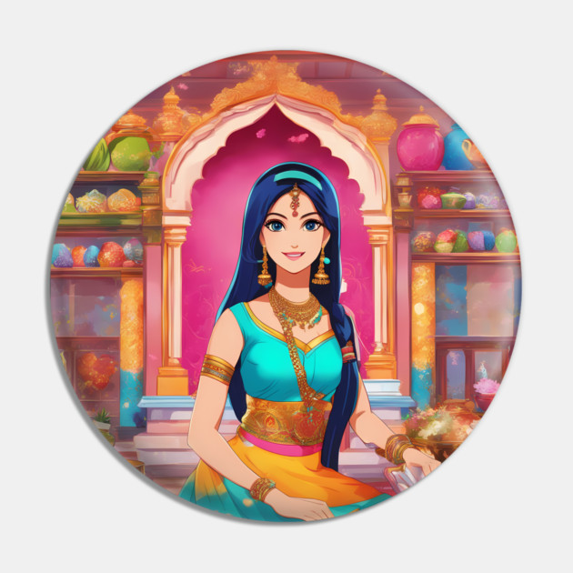 Sari Wear Anime Pin by animegirlnft