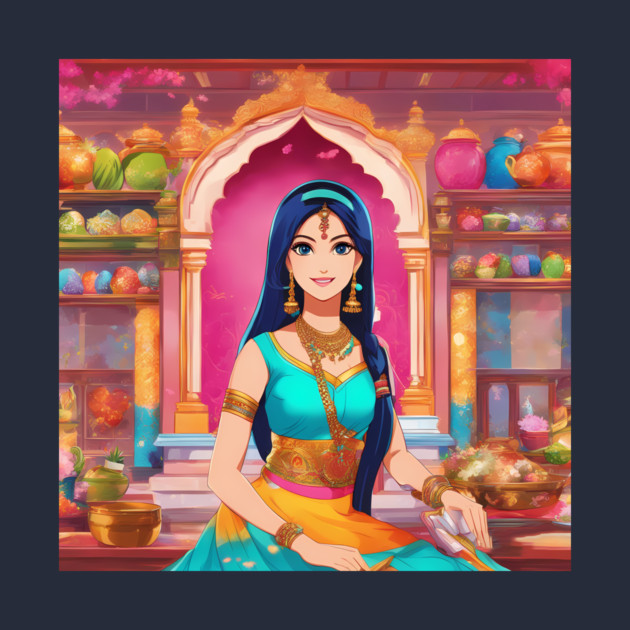 Sari Wear Anime by animegirlnft