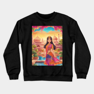 Indian lady themed Crewneck Sweatshirt