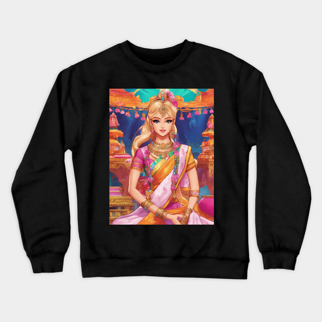 Gorgeous Power Earings Crewneck Sweatshirt by animegirlnft