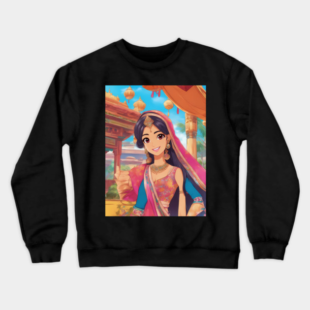 Indian collection of stylish Crewneck Sweatshirt by animegirlnft