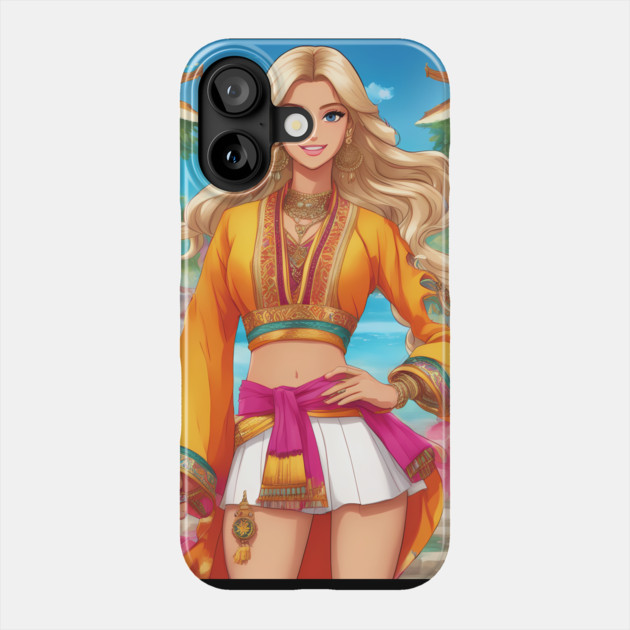 Paradise Adventure Phone Case by animegirlnft