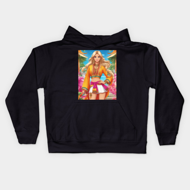 Paradise Adventure Kids Hoodie by animegirlnft
