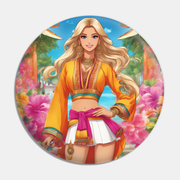 Paradise Adventure Pin by animegirlnft