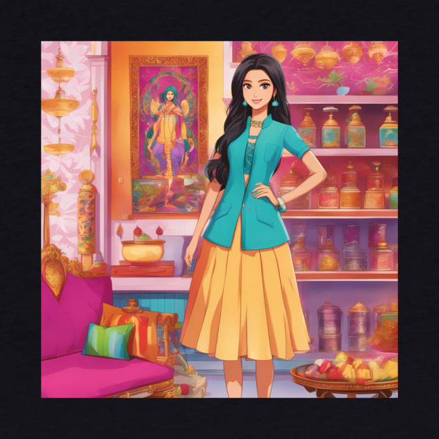 India and synthwave by animegirlnft