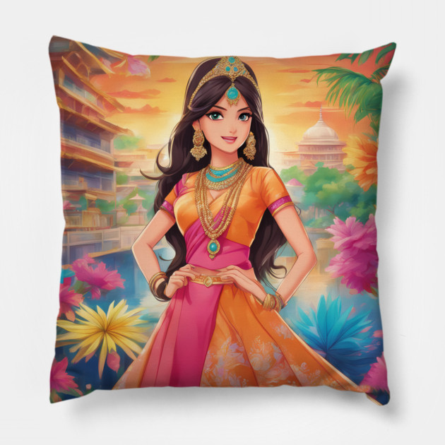 Elements of Indian Pillow by animegirlnft