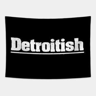 Detroit ish Vintage Distressed Tapestry
