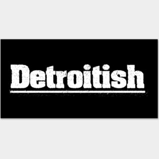 Detroit ish Vintage Distressed Posters and Art