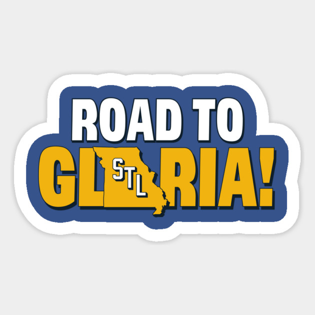 Road to Gloria Sticker by stayfrostybro