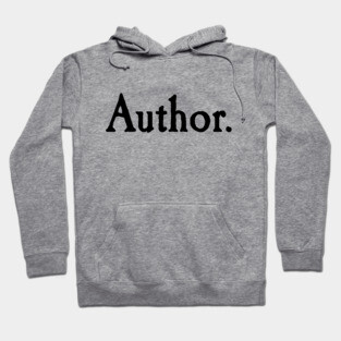 Author. black text Hoodie
