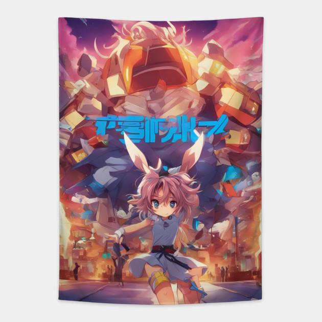 powerfull manga sutan Tapestry by animegirlnft