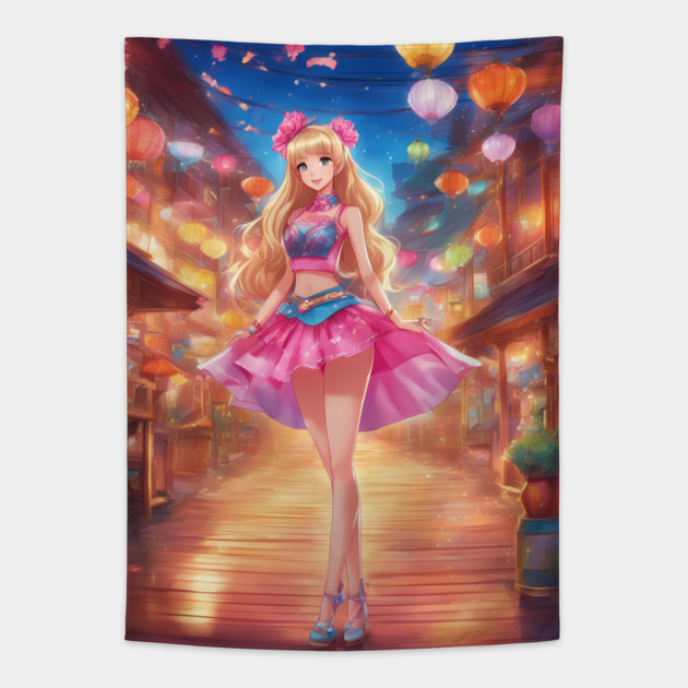 Tropical Tempest Tapestry by animegirlnft