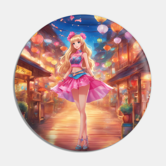 Tropical Tempest Pin by animegirlnft