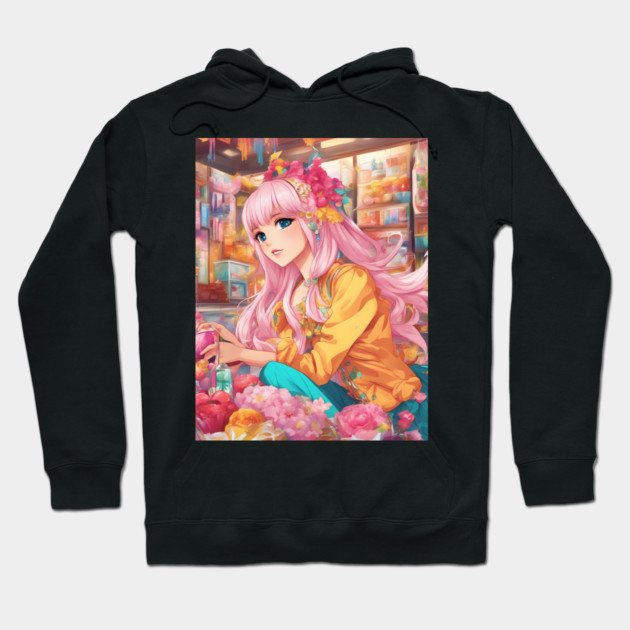 magazine Anime Hoodie by animegirlnft