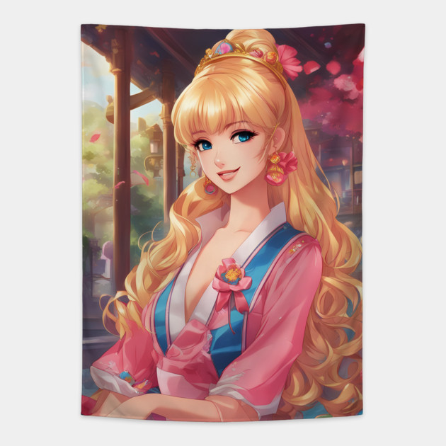 vacation time Tapestry by animegirlnft