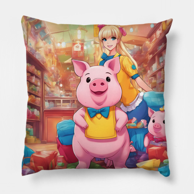 wow cool amzing Pillow by animegirlnft