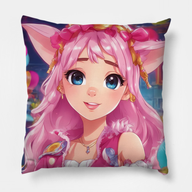 Hit Cover Pig fantasy Pillow by animegirlnft