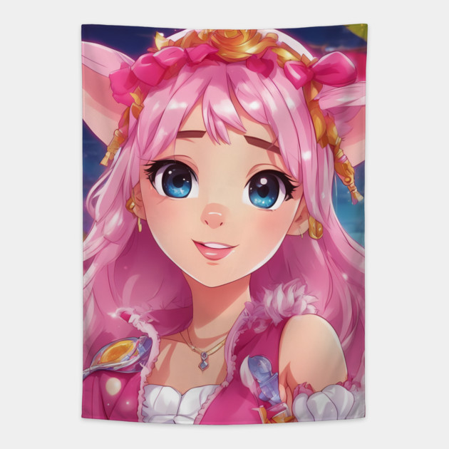 Hit Cover Pig fantasy Tapestry by animegirlnft