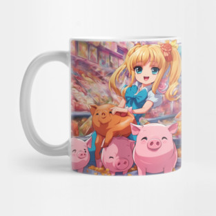 Playful Piggy Paradise Mug