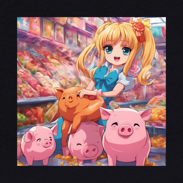 Playful Piggy Paradise by animegirlnft