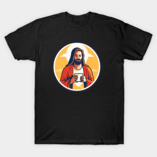 Christian Jesus Drinking Tea T-Shirt