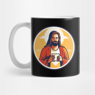 Christian Jesus Drinking Tea Mug