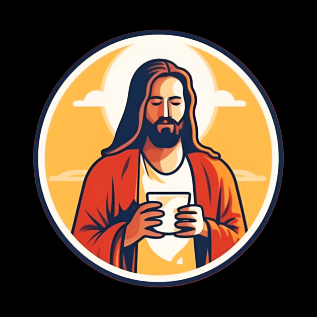Christian Jesus Drinking Tea by logiamerch