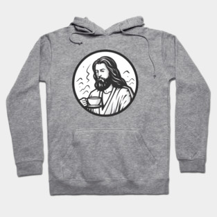 Christian Jesus Drinking Tea Hoodie