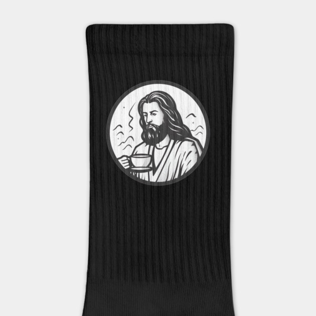 Christian Jesus Drinking Tea by logiamerch