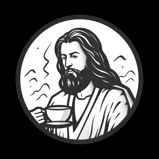 Christian Jesus Drinking Tea by logiamerch